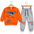 Dragon Ball Kids Winter Tracksuit Set in Orange – Sweatshirt and Jogger Pants for Boys
